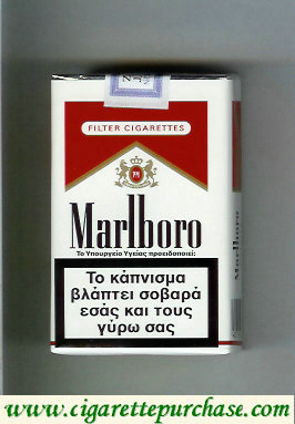Marlboro white and red cigarettes soft box
